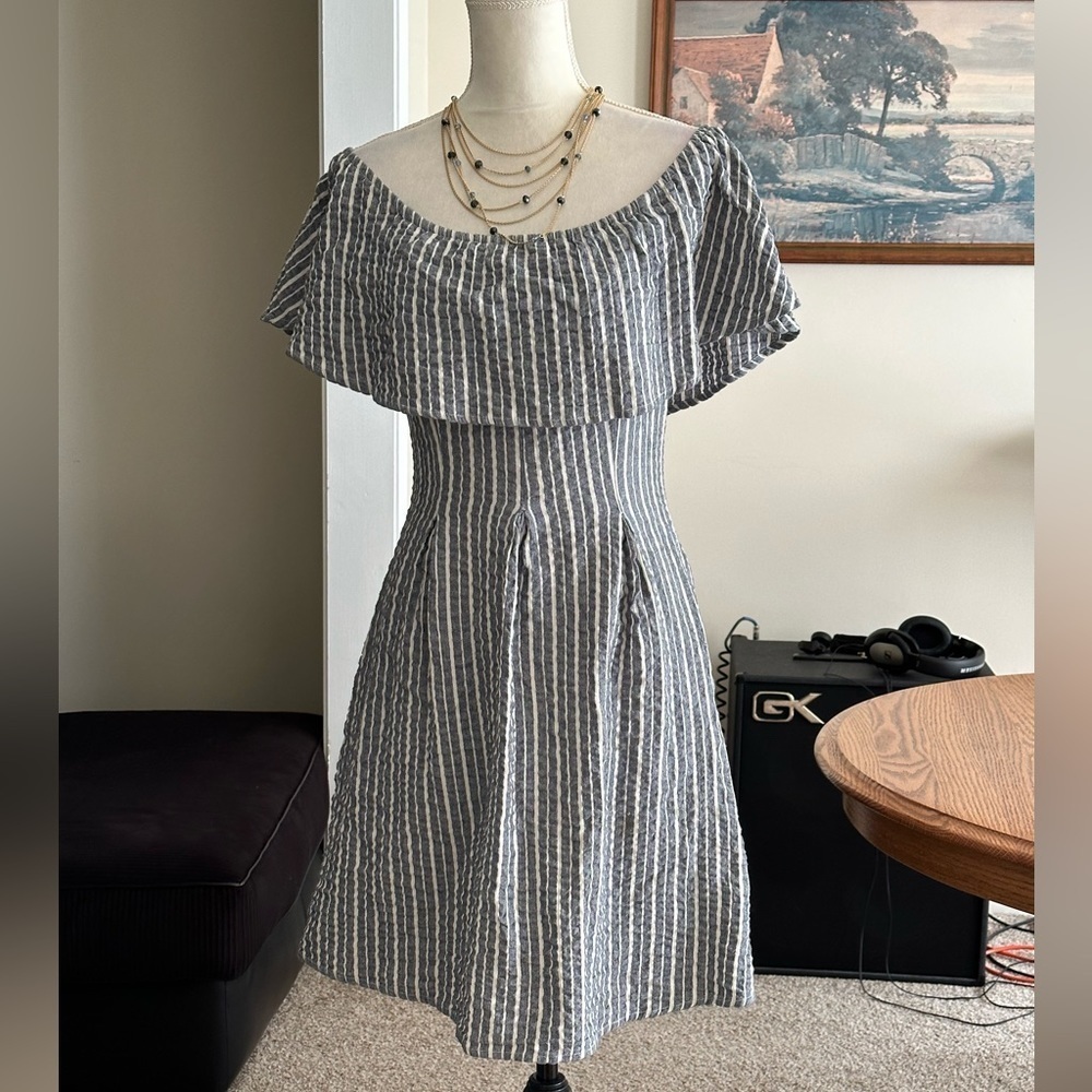 Lunik Ruffles Cotton Dress Size Small